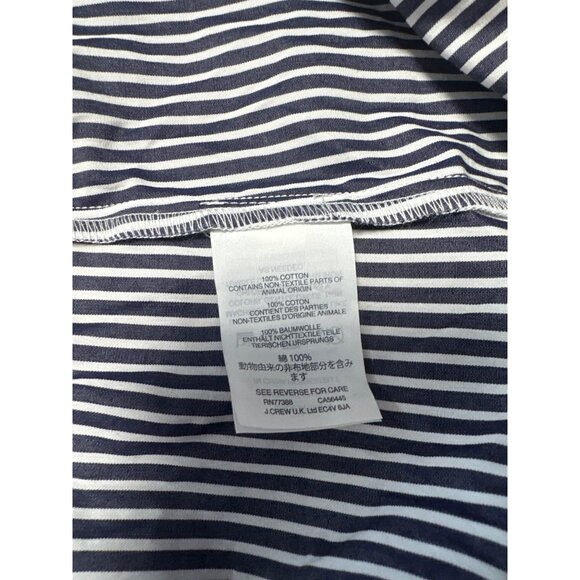 J.Crew Striped Off-The-Shoulder Ruffle Top Size 2 Petite - Picture 8 of 12
